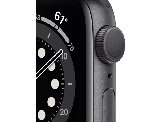 Смарт-годинник Apple Watch Series 6 GPS 40mm Space Gray Aluminum Case w. Black Sport B. (MG133)  Фото №1