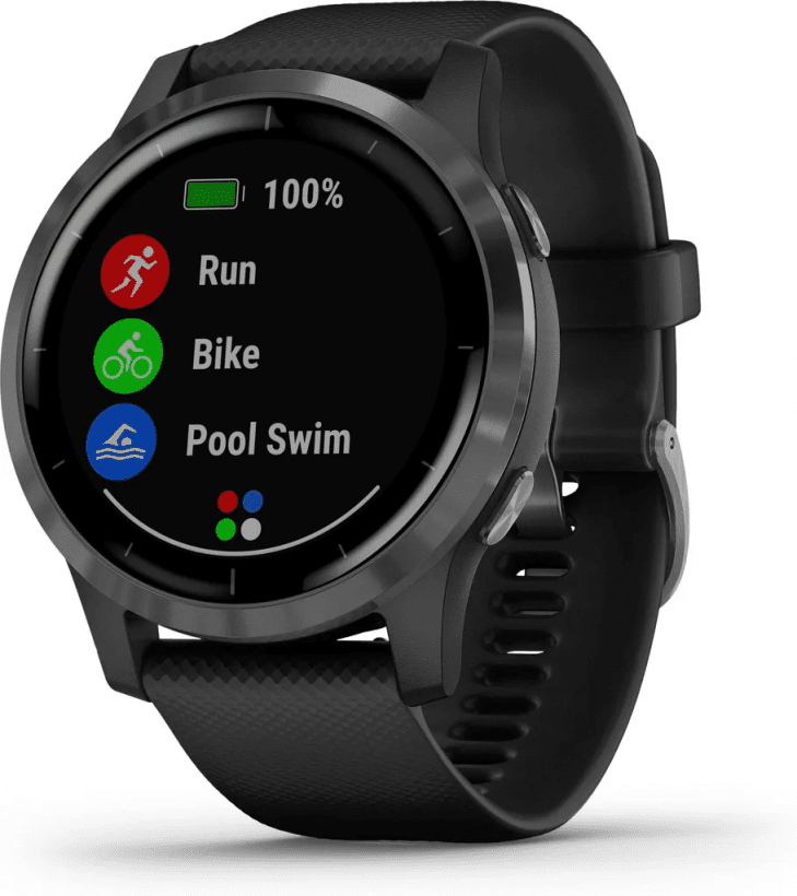 Смарт-годинник Garmin vivoactive 4 Black/Slate (010-02174-13/010-02174-11)  Фото №4