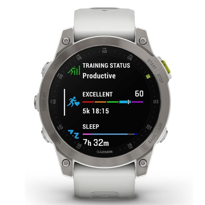 Смарт-годинник Garmin Epix (Gen 2) Sapphire - White Titanium (010-02582-20/21)  Фото №1
