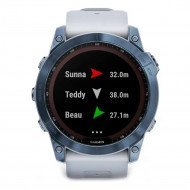 Смарт-часы Garmin Fenix ??7 Sчасы Garmin Fenix 7 Sapphire Solar Mineral Blue DLC Titanium with Whitestone Band (010-02540-24/25) 