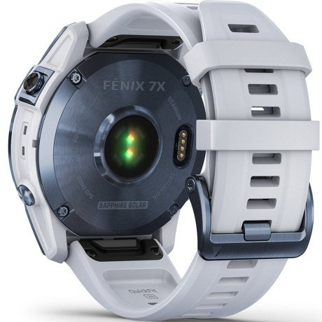 Смарт-часы Garmin Fenix 7X Sapphire Solar M. Blue DLC Titanium w. Whitestone Band (010-02541-14/15)  Фото №4
