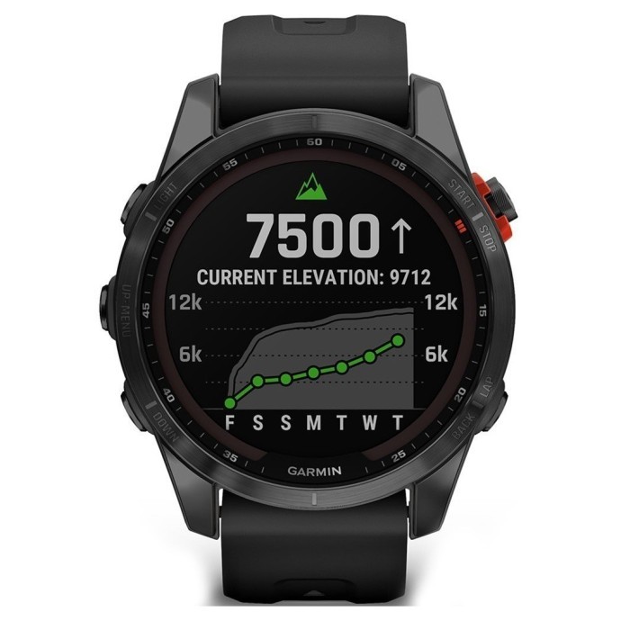 Смарт-годинник Garmin Fenix 7S Solar Slate Gray with Black Band (010-02539-12/13)  Фото №0