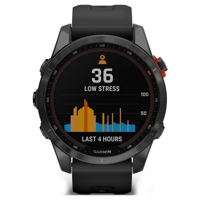 Смарт-годинник Garmin Fenix 7S Solar Slate Gray with Black Band (010-02539-12/13)  Фото №2