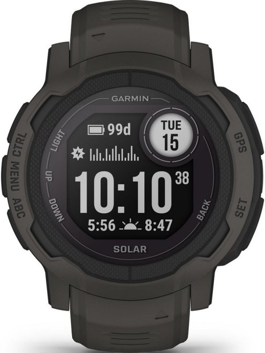 Смарт-годинник Garmin Instinct 2 Solar Graphite (010-02627-10)  Фото №0