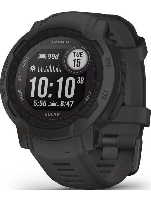 Смарт-годинник Garmin Instinct 2 Solar Graphite (010-02627-10)  Фото №1