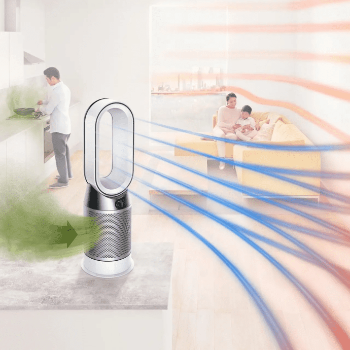 Очищувач повітря Dyson Pure Hot + Cool HP04 White/Silver  Фото №5