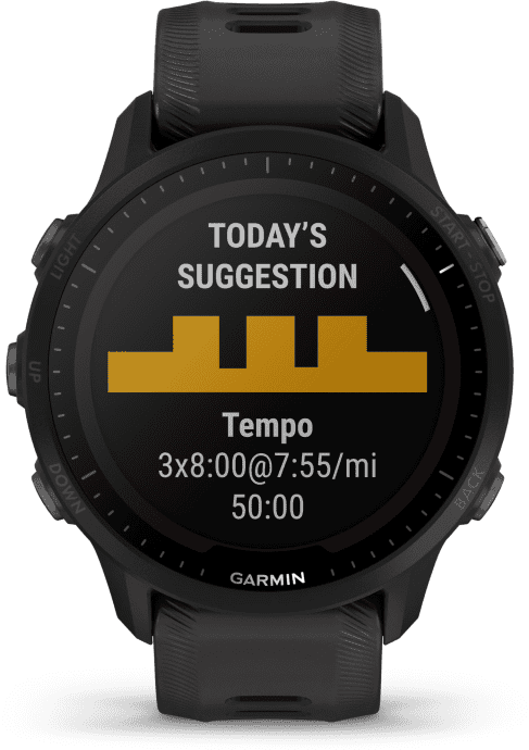Смарт-годинник Garmin Forerunner 955 Solar Black (010-02638-00/20)  Фото №4