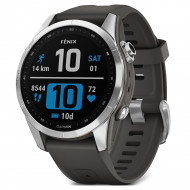 Смарт-годинник Garmin Fenix 7S Silver with Graphite Band (010-02539-00/01)