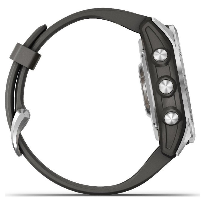 Смарт-часы Garmin Fenix 7S Silver with Graphite Band (010-02539-00/01)  Фото №3