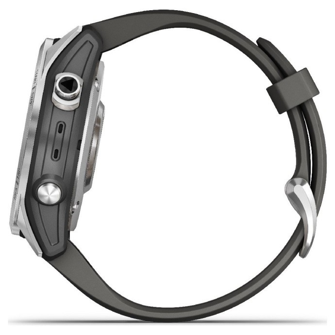 Смарт-часы Garmin Fenix 7S Silver with Graphite Band (010-02539-00/01)  Фото №4