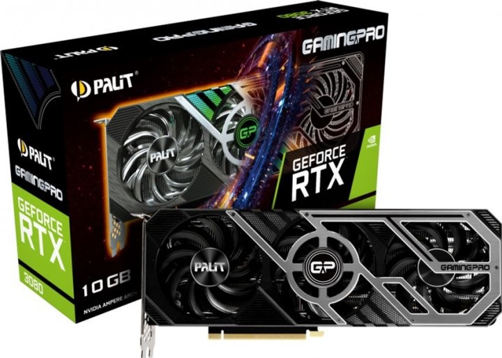Відеокарта Palit GeForce RTX 3080 GamingPro V1 (NED3080019IA-132AA/LHR)  Фото №10