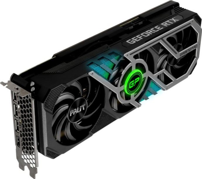 Відеокарта Palit GeForce RTX 3080 GamingPro V1 (NED3080019IA-132AA/LHR)  Фото №3