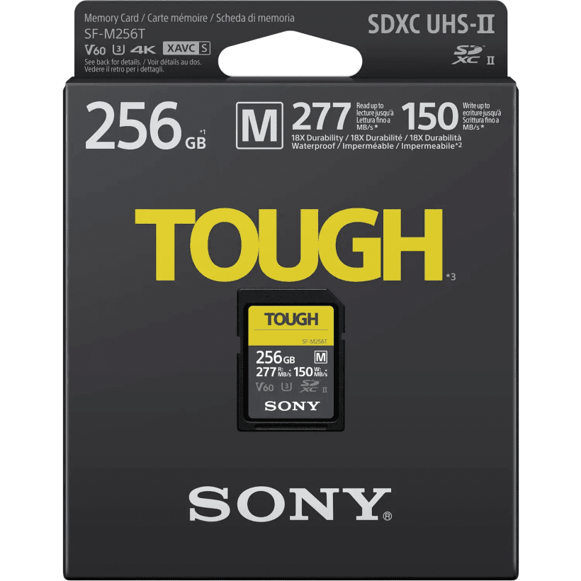 Карта памяти Sony 256 GB SDXC UHS-II U3 V60 TOUGH SFM256T.SYM  Фото №0