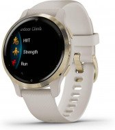 Смарт-часы Garmin Venu 2S Light Gold Stainless Steel Bezel with Light Sand Case and Silicone Band (010-02429-01/11)