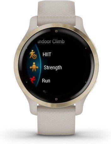 Смарт-часы Garmin Venu 2S Light Gold Stainless Steel Bezel with Light Sand Case and Silicone Band (010-02429-01/11)  Фото №2