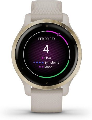 Смарт-часы Garmin Venu 2S Light Gold Stainless Steel Bezel with Light Sand Case and Silicone Band (010-02429-01/11)  Фото №4
