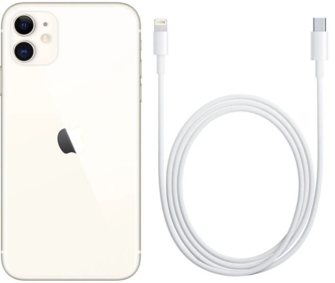Смартфон Apple iPhone 11 64GB White (MWL82)  Фото №3