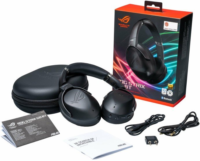Навушники з мікрофоном ASUS ROG STRIX GO 3.5mm/BT Black (90YH02Y1-B5UA00)  Фото №13