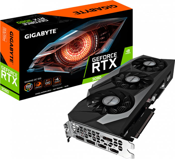 Відеокарта GIGABYTE GeForce RTX 3080 GAMING OC 10G rev. 2.0 (GV-N3080GAMING OC-10GD rev. 2.0)