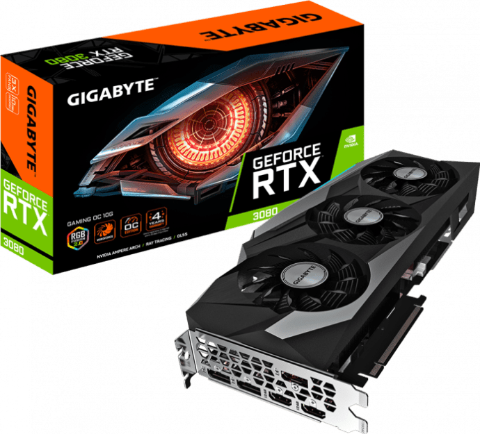 Відеокарта GIGABYTE GeForce RTX 3080 GAMING OC 10G rev. 2.0 (GV-N3080GAMING OC-10GD rev. 2.0)