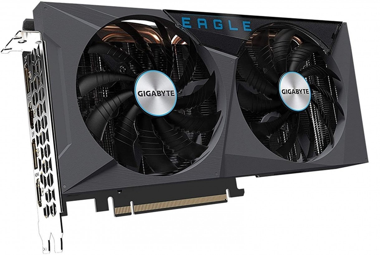 Видеокарта GIGABYTE GeForce RTX 3060 Ti EAGLE OC 8G rev. 2.0 (GV-N306TEAGLE OC-8GD rev. 2.0)  Фото №1