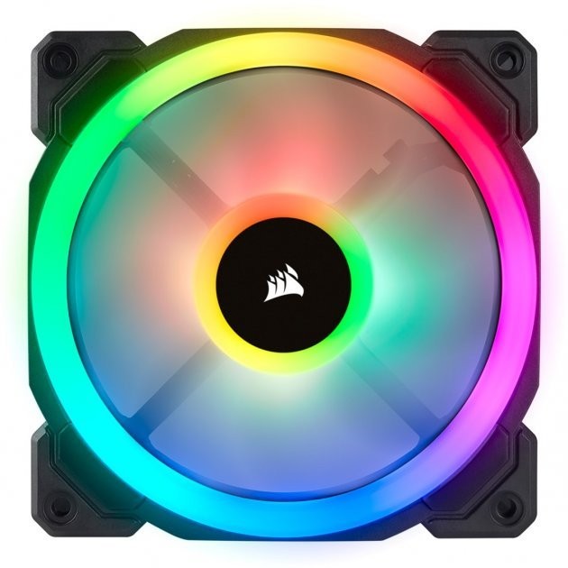 Вентилятор Corsair LL120 RGB Dual Light Loop RGB LED PWM 3 Fan Pack with Lighting Node PRO (CO-9050072-WW)  Фото №1