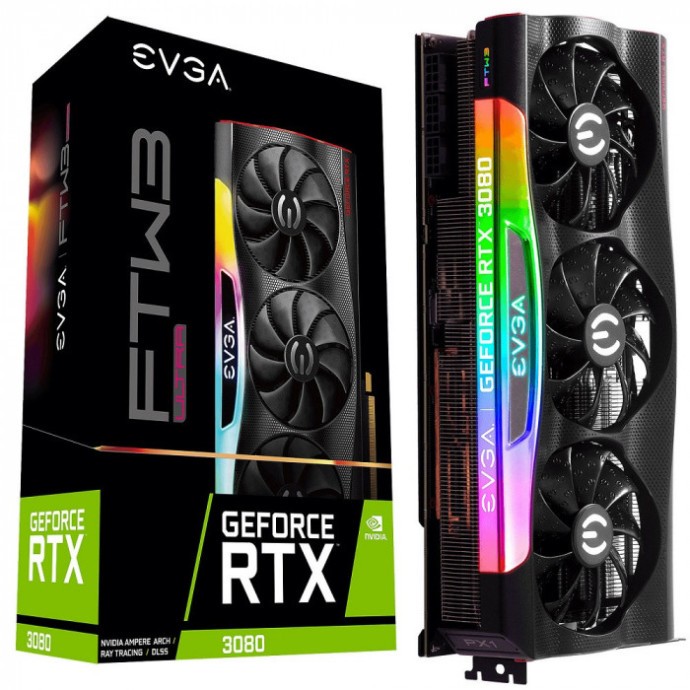 Видеокарта EVGA GeForce RTX 3080 Ti FTW3 ULTRA GAMING (12G-P5-3967-KR)  Фото №0