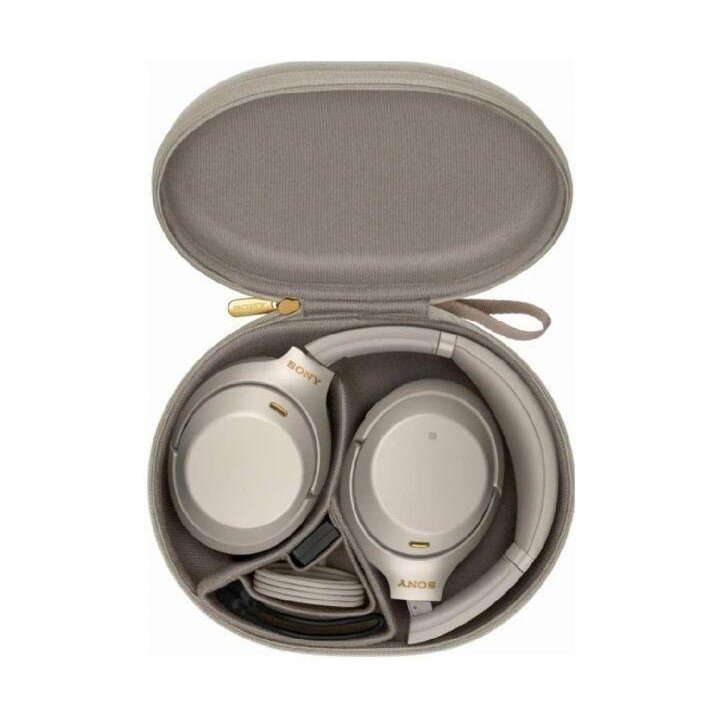 Наушники с микрофоном Sony Noise Cancelling Headphones Silver (WH-1000XM3G)  Фото №1