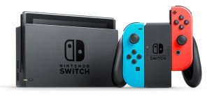 Портативная игровая приставка Nintendo Switch with Neon Blue and Neon Red Joy-Con