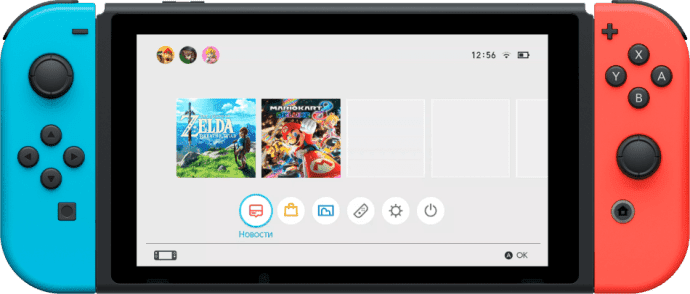 Портативная игровая приставка Nintendo Switch with Neon Blue and Neon Red Joy-Con  Фото №3