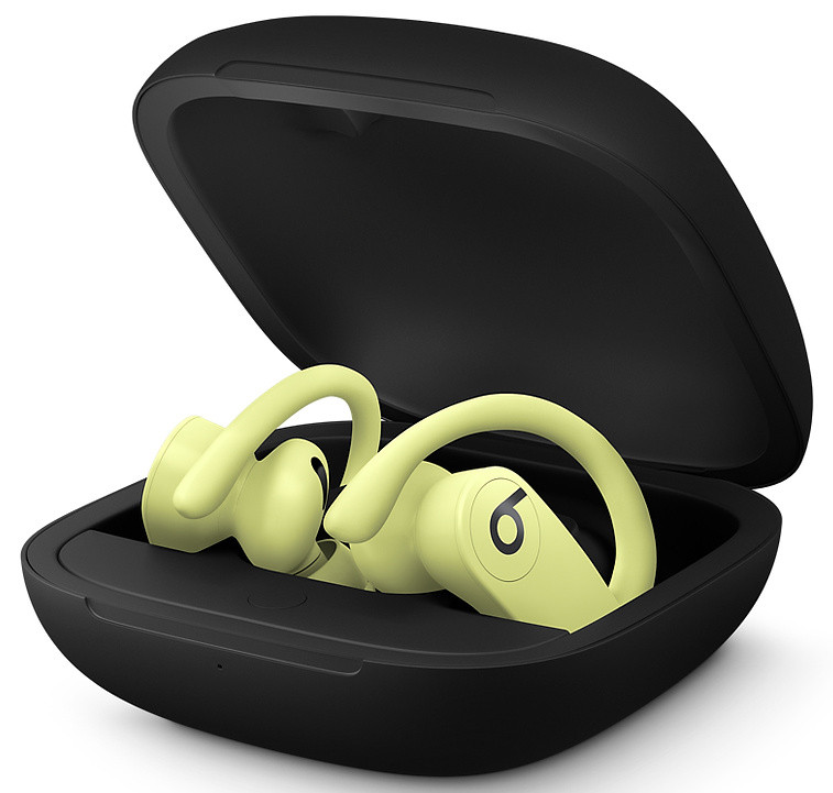 Беспроводные наушники Beats Powerbeats Pro Totally Wireless Earphones Yellow (MXY92)  Фото №2