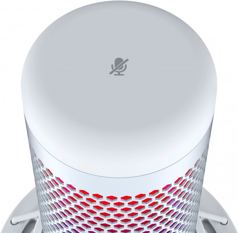 Мікрофон для ПК/ для стрімінгу, подкастів HyperX QuadCast S White (519P0AA)  Фото №3