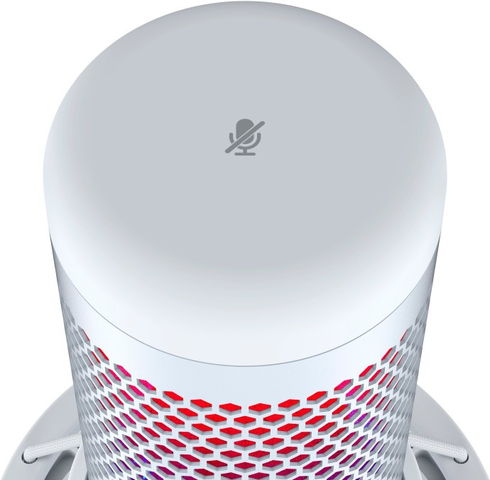 Микрофон для ПК/ для стриминга, подкастов HyperX QuadCast S White (519P0AA)  Фото №3