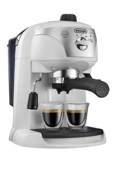 Ріжкова кавоварка еспресо DeLonghi EC 221.W  Фото №1