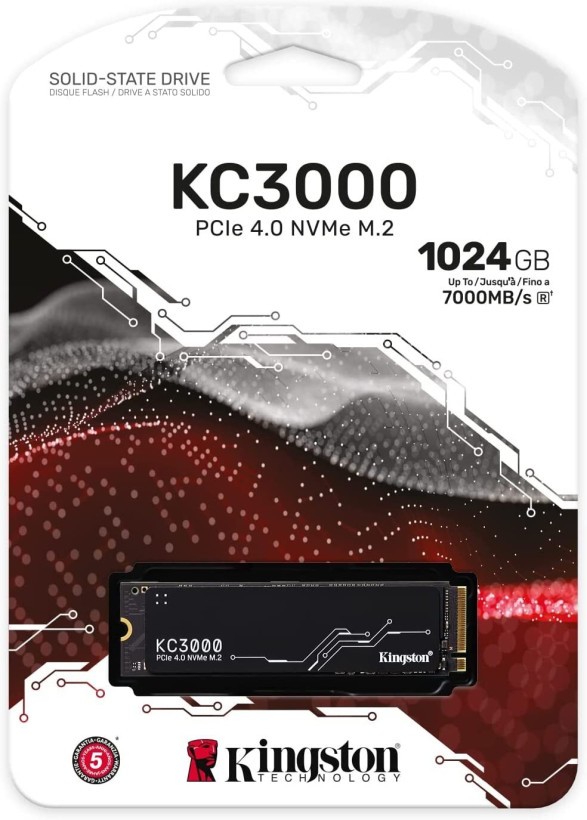 SSD накопичувач Kingston KC3000 1024 GB (SKC3000S/1024G)  Фото №1