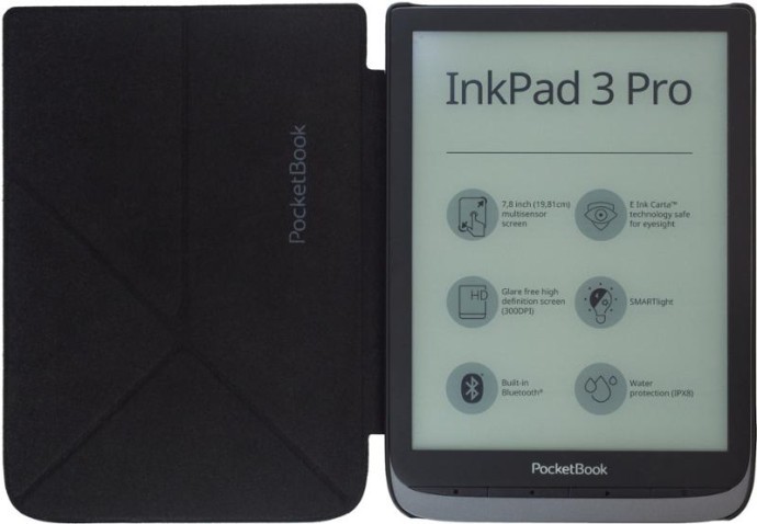Обложка-подставка для электронной книги PocketBook Origami для InkPad 3 Light Grey (HN-SLO-PU-740-LG)  Фото №2