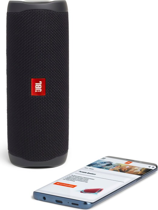 Портативна колонка JBL Flip 5 Black (JBLFLIP5BLK)  Фото №4