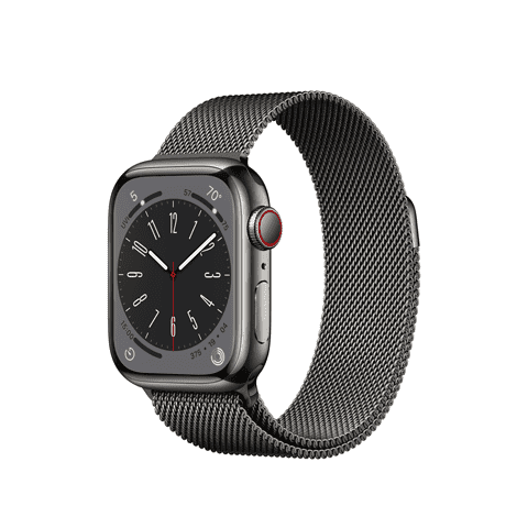 Смарт-годинник Apple Watch Series 8 GPS + Cellular 41mm Graphite S. Steel Case w. Milanese Loop Graphite (MNJL3/MNJM3)  Фото №0