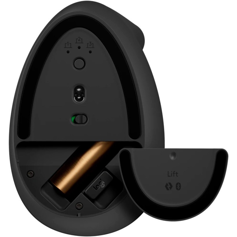 Миша Logitech Lift Vertical Ergonomic Mouse Graphite (910-006473)  Фото №4