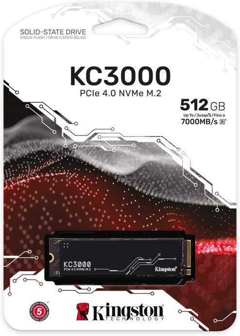 SSD накопитель Kingston KC3000 512 GB (SKC3000S/512G)  Фото №1