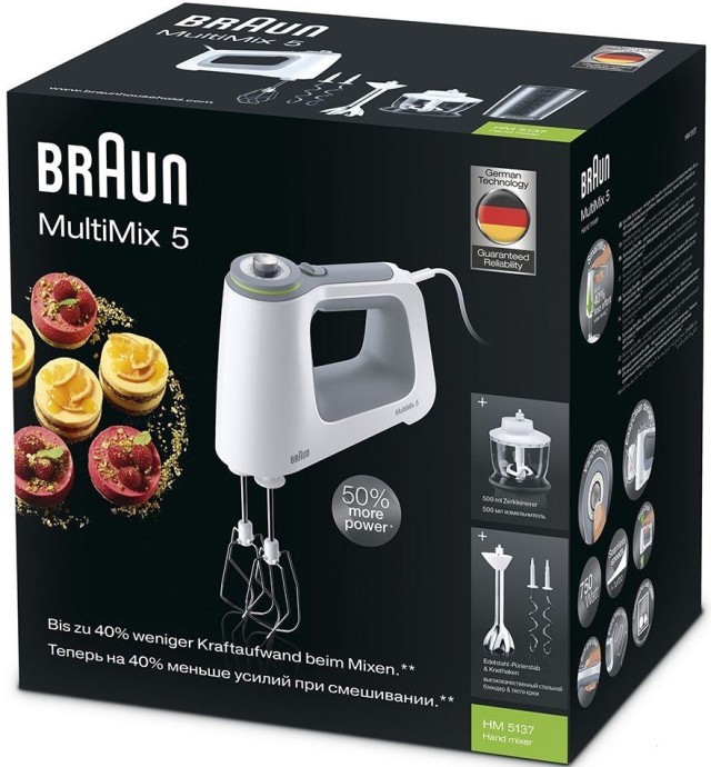 Миксер Braun HM 5137 WH MultiMix 5  Фото №4