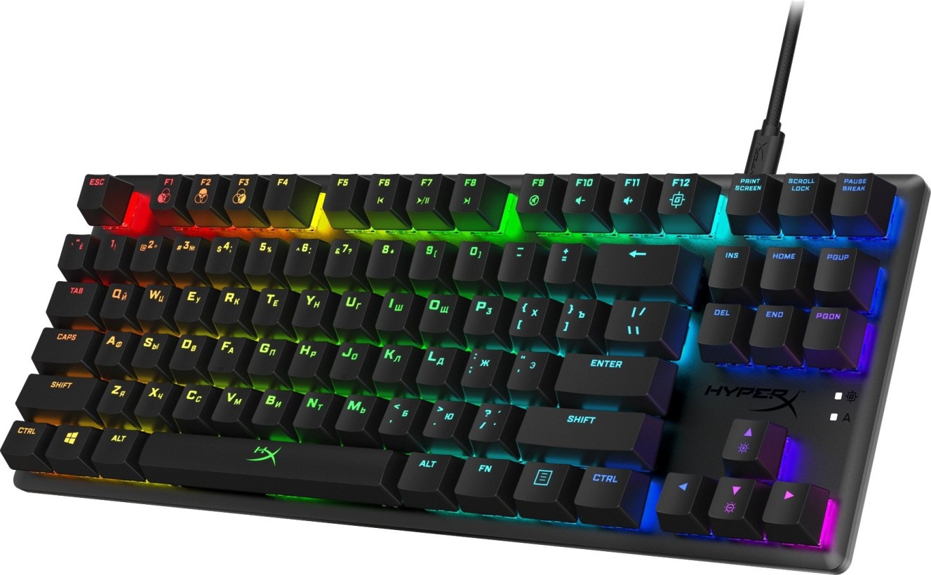 Клавиатура HyperX Alloy Origins Core Black (HX-KB7RDX-RU, 4P5P3AX)  Фото №1
