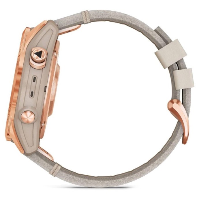 Смарт-часы Garmin Fenix 7S Sapphire Solar Rose G. Titanium w. Limestone L. Band (010-02539-35)  Фото №5