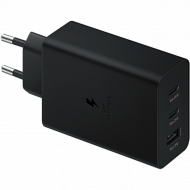 Мережевий зарядний пристрій Samsung 65W Power Adapter Trio w/o cable Black (EP-T6530NBEG)