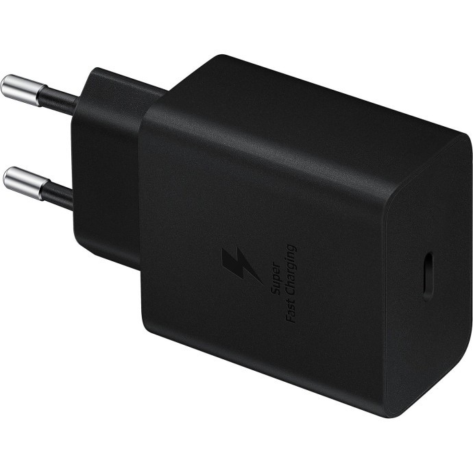 Мережевий зарядний пристрій Samsung 45W Compact Power Adapter with Type-C to Type-C Cable Black (EP-T4510XBEG)
