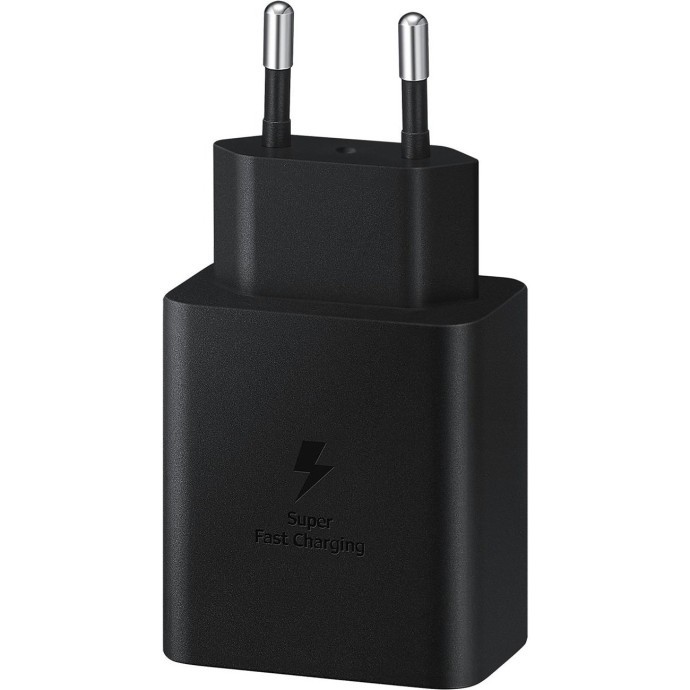 Мережевий зарядний пристрій Samsung 45W Compact Power Adapter with Type-C to Type-C Cable Black (EP-T4510XBEG)  Фото №0