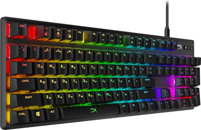 Клавіатура HyperX Alloy Origins USB (HX-KB6RDX-RU, 4P4F6AX)  Фото №1