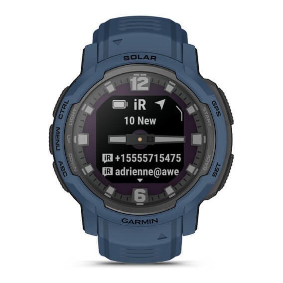 Смарт-годинник Garmin Instinct Crossover Solar Tidal Blue (010-02730-12/02)