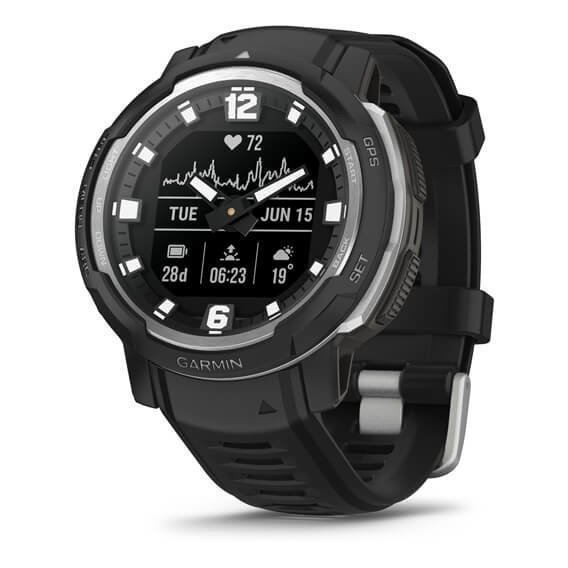 Смарт-годинник Garmin Instinct Crossover - Standard Edition Black (010-02730-13/03)  Фото №0