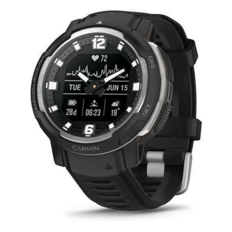 Смарт-годинник Garmin Instinct Crossover - Standard Edition Black (010-02730-13/03)  Фото №0